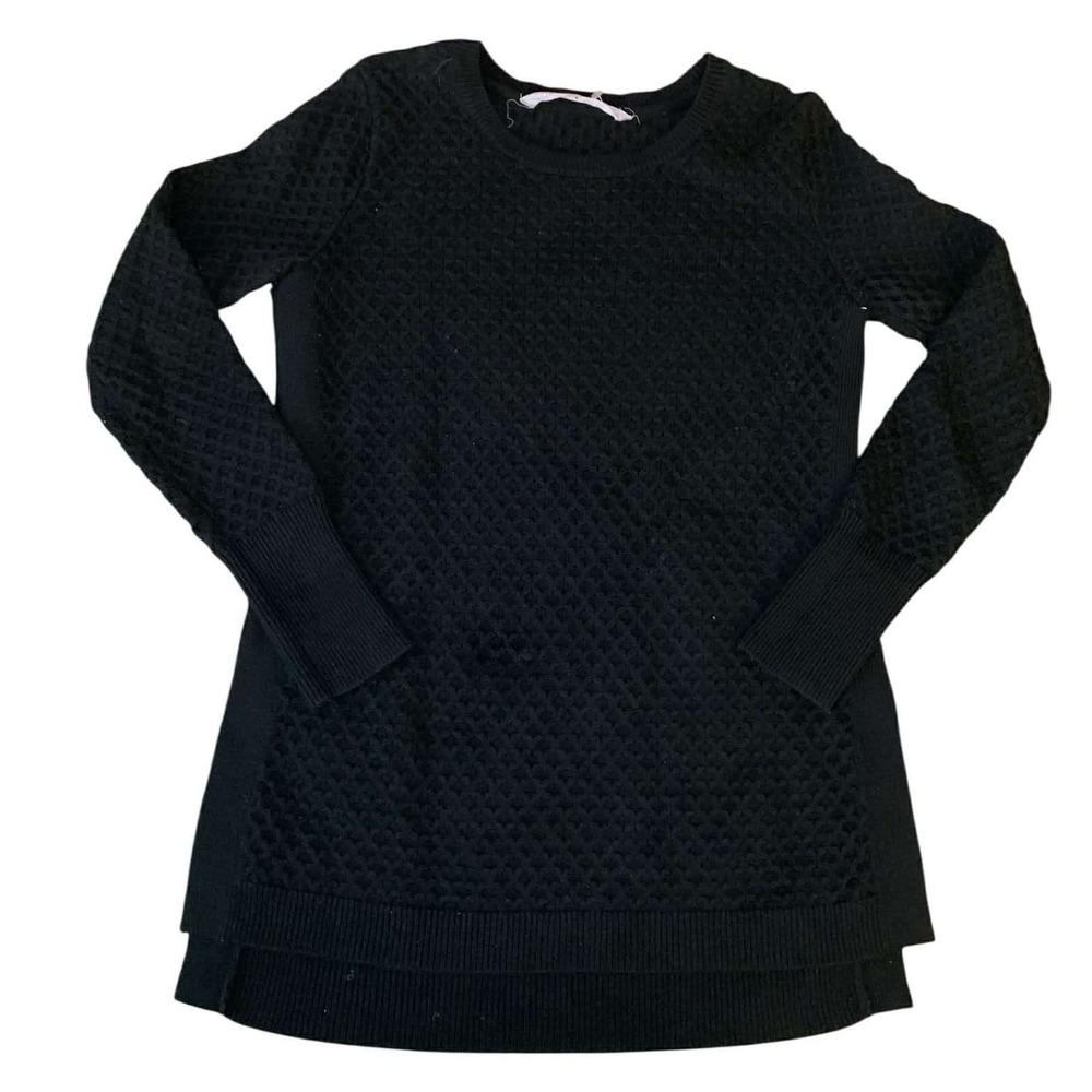 Athleta Textured Tunic Sweater Women Cottagecore‎ Merino Wool Minimalist FA16